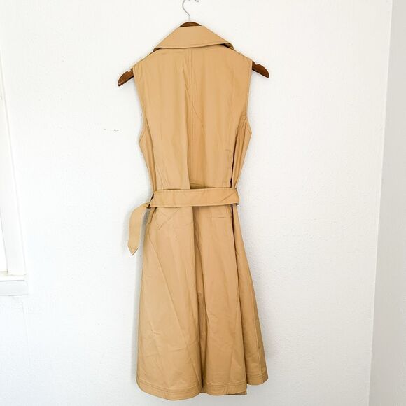 Lauren Ralph Lauren Twill Trench Dress Belted Sleeveless NWT Size 8 - Picture 10 of 13